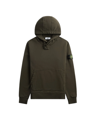 Stone Island 6100062 ORGANIC COTTON FLEECE Hoodie Coal Grey