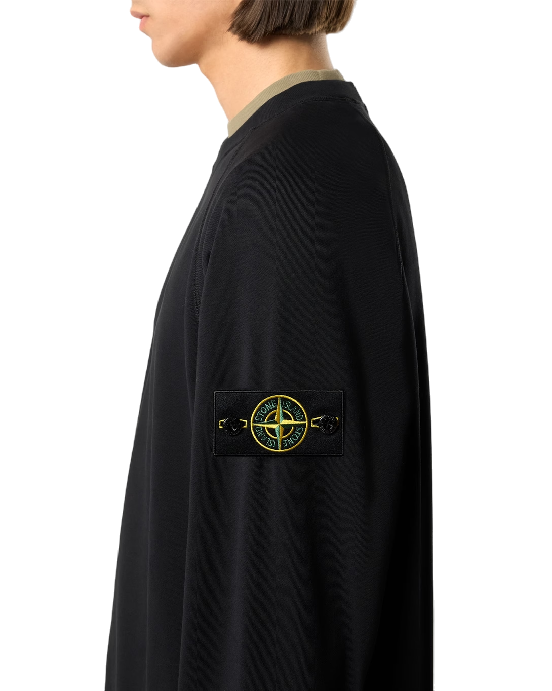 Stone Island 6100008 ORGANIC COTTON FLEECE Sweatshirt Black
