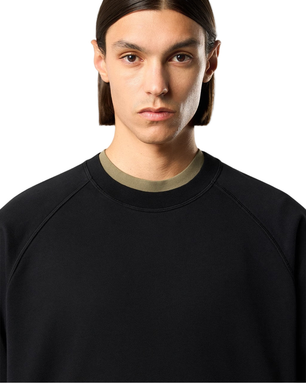 Stone Island 6100008 ORGANIC COTTON FLEECE Sweatshirt Black