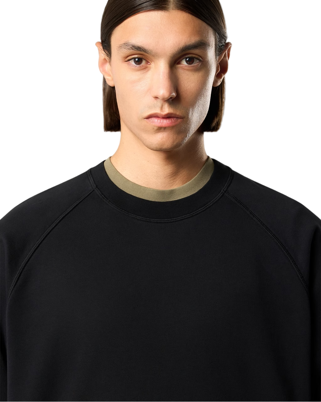Stone Island 6100008 ORGANIC COTTON FLEECE Sweatshirt Black