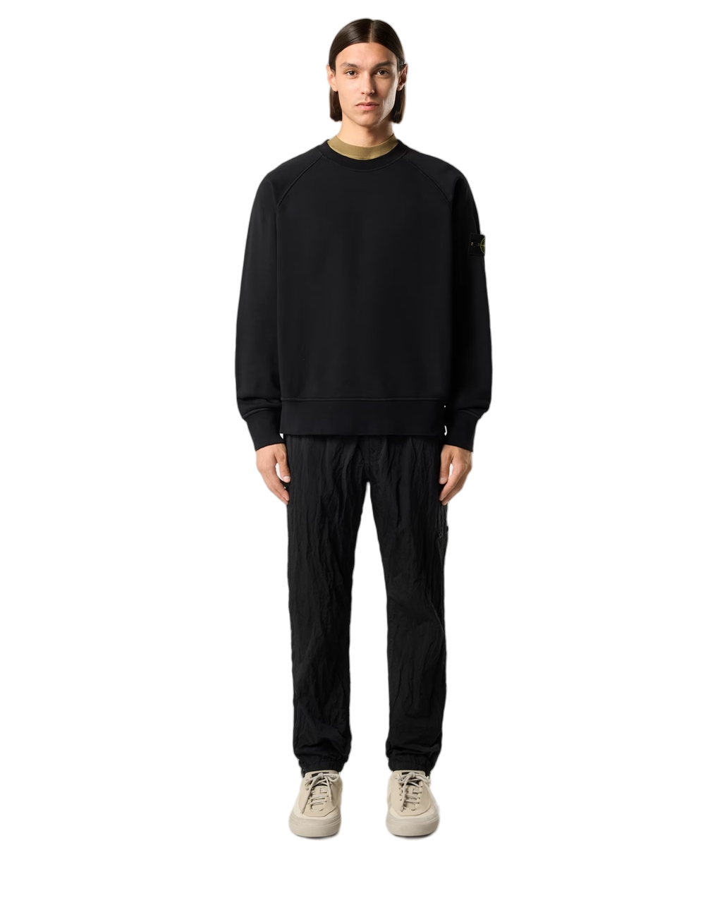 Stone Island 6100008 ORGANIC COTTON FLEECE Sweatshirt Black