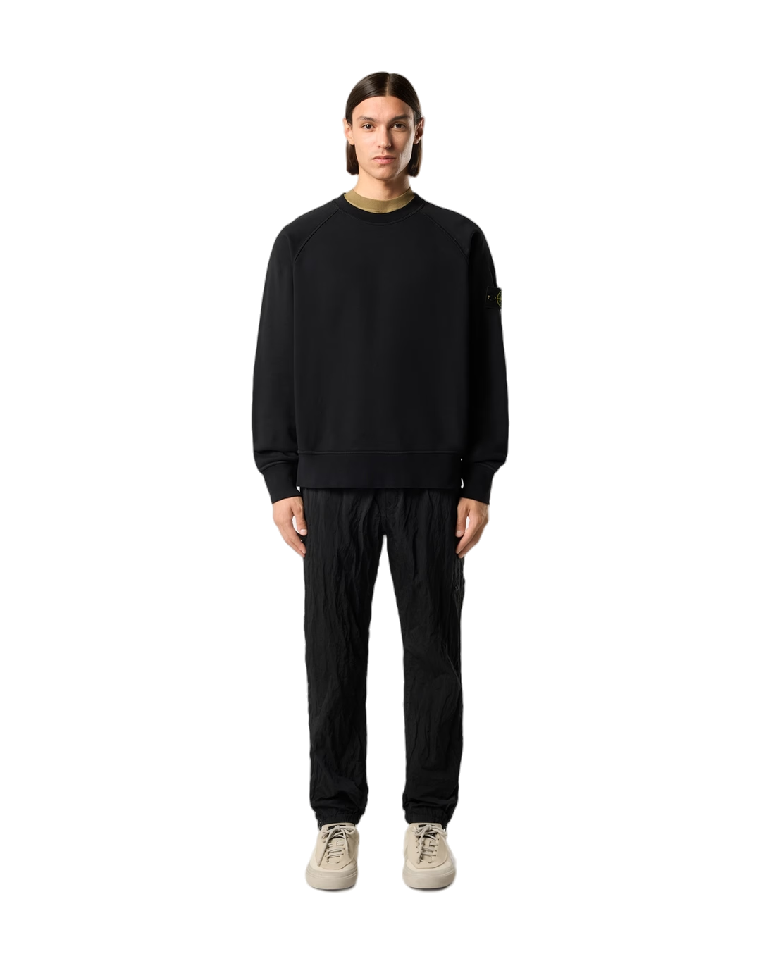 Stone Island 6100008 ORGANIC COTTON FLEECE Sweatshirt Black