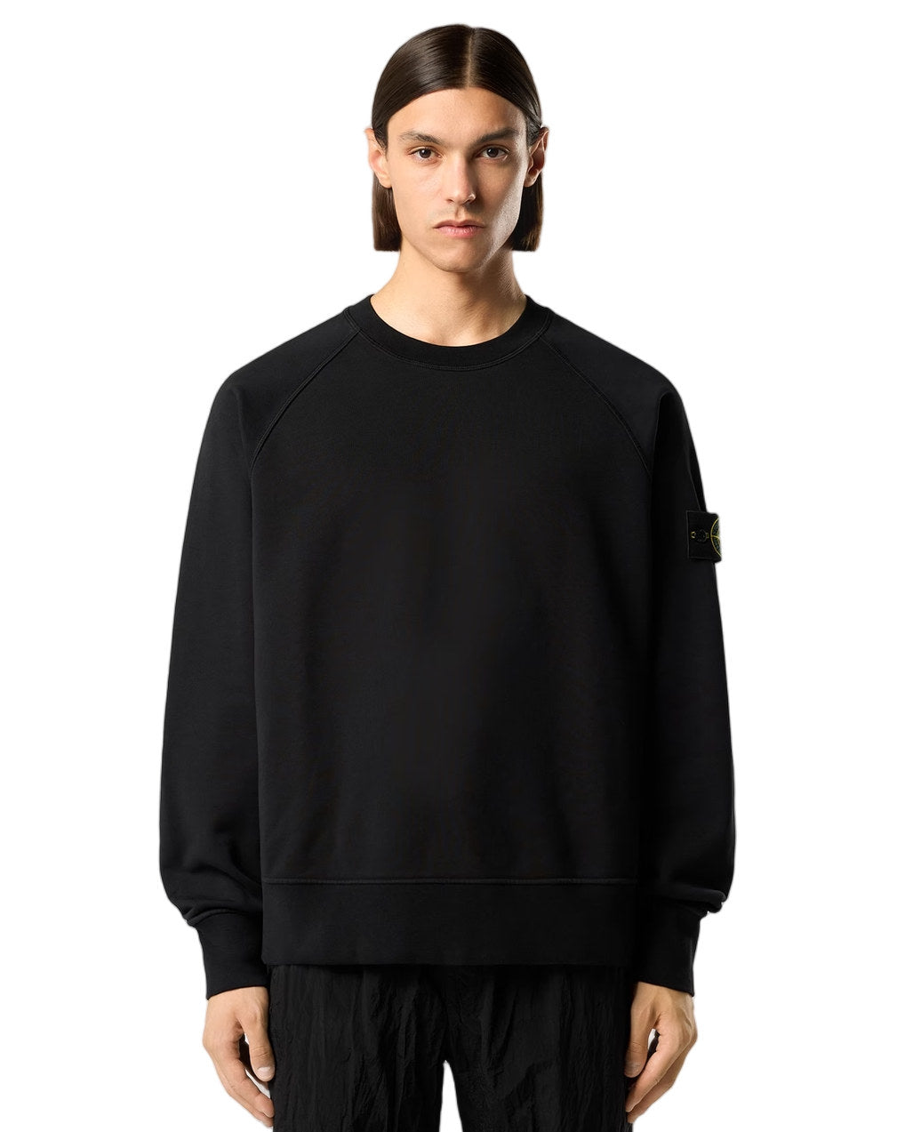 Stone Island 6100008 ORGANIC COTTON FLEECE Sweatshirt Black