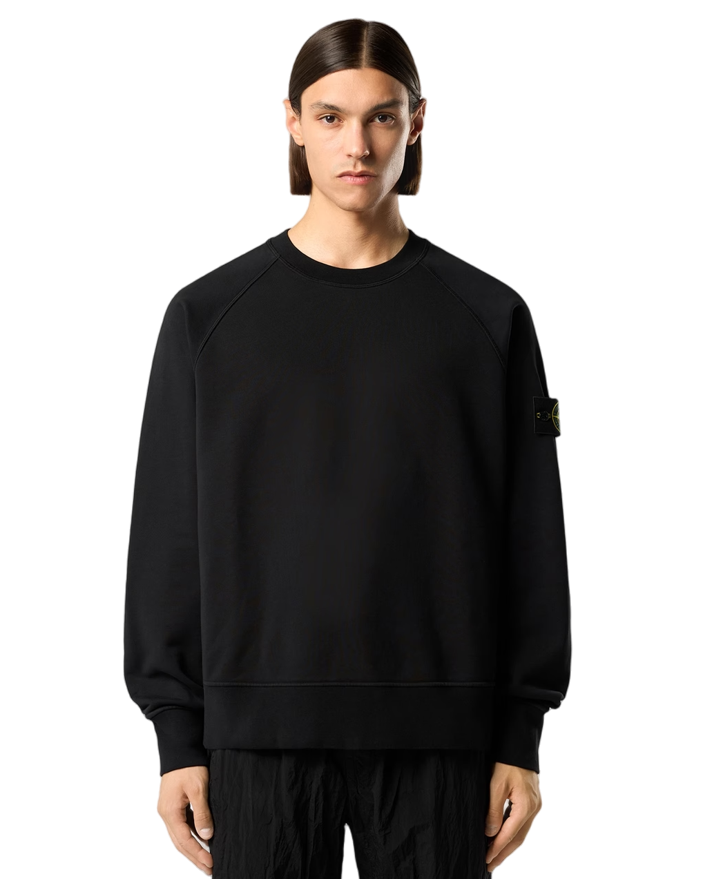 Stone Island 6100008 ORGANIC COTTON FLEECE Sweatshirt Black