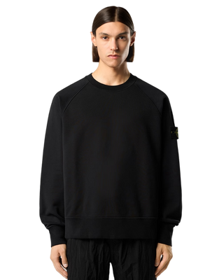 Stone Island 6100008 ORGANIC COTTON FLEECE Sweatshirt Black