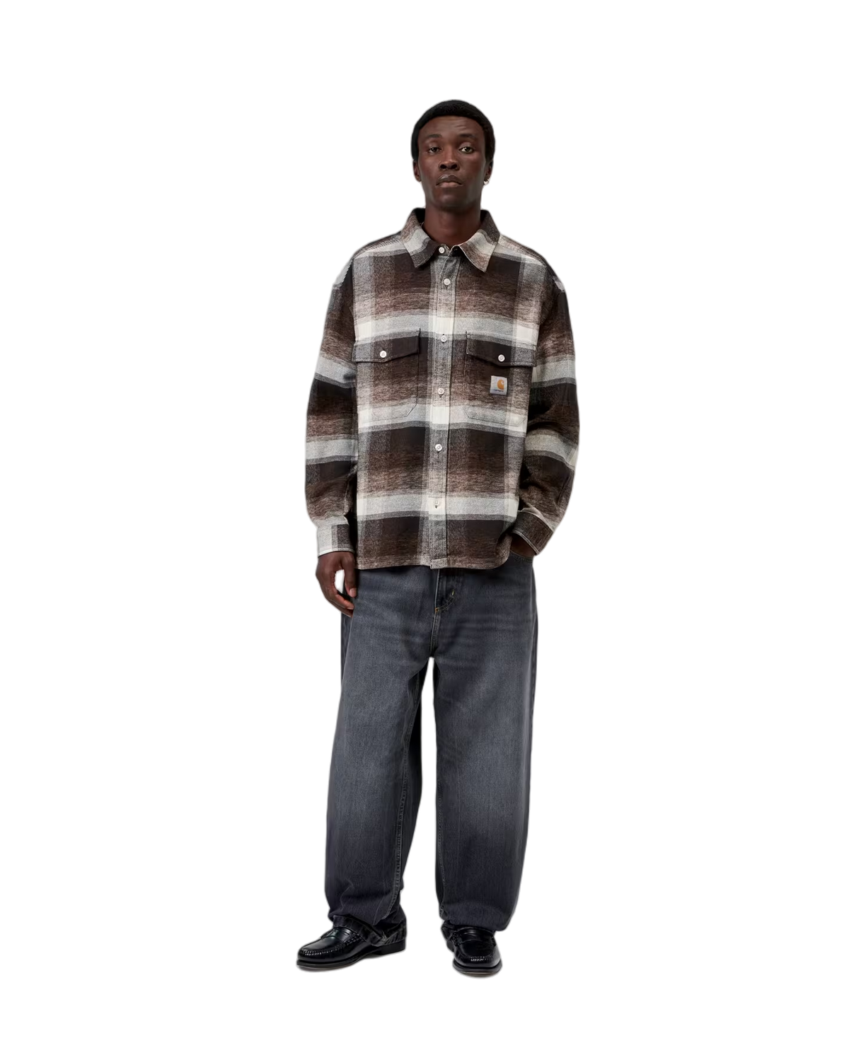 Carhartt WIP L/S Esterson Shirt Check Tobacco
