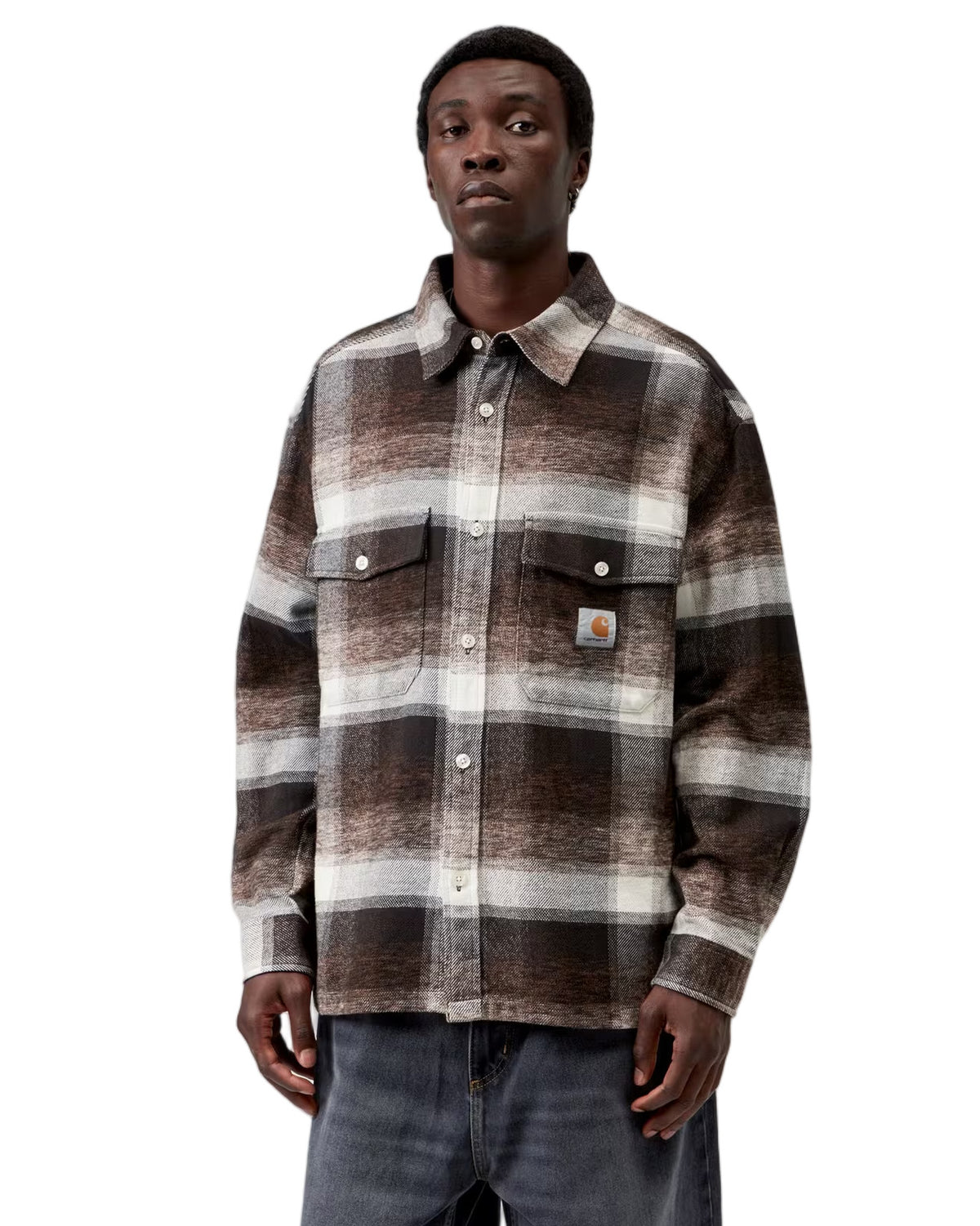 Carhartt WIP L/S Esterson Shirt Check Tobacco