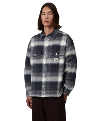 Carhartt WIP L/S Esterson Shirt Check Dark Navy
