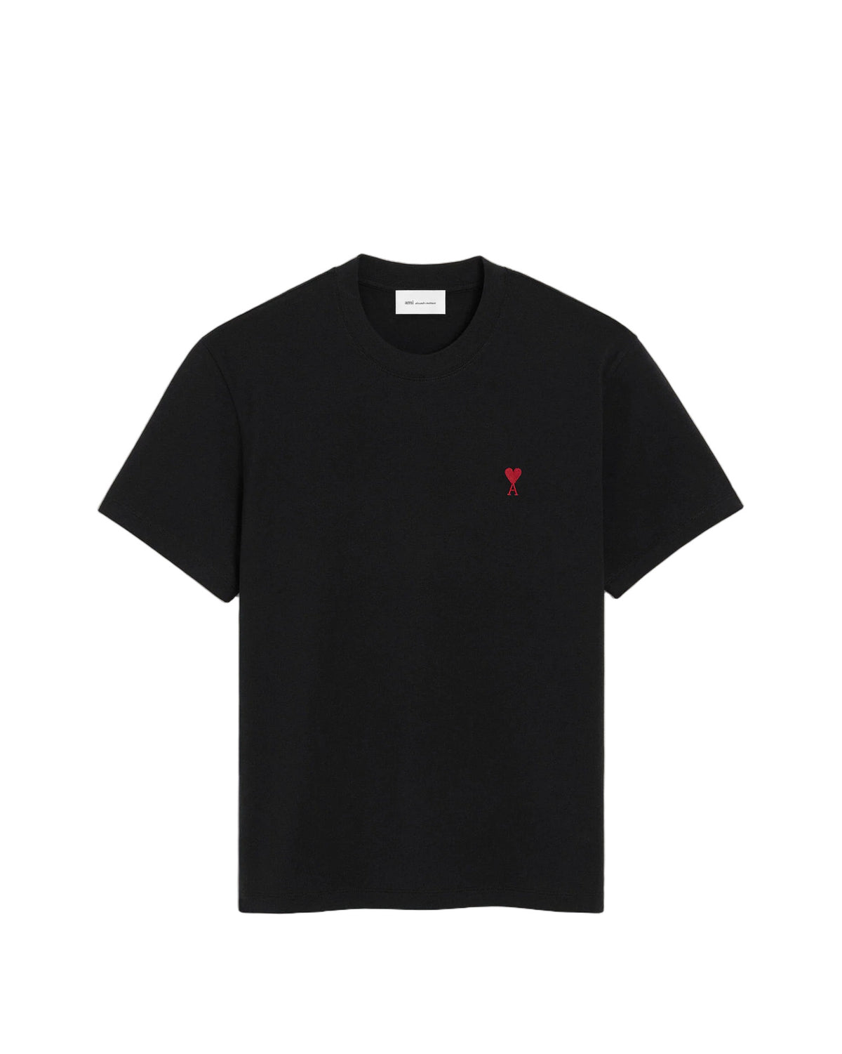 Ami Paris Cotton Ami de Coeur T-Shirt Black