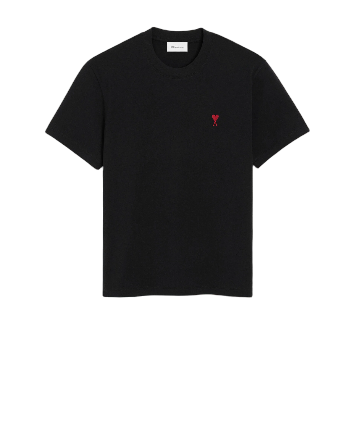 Ami Paris Cotton Ami de Coeur T-Shirt Black