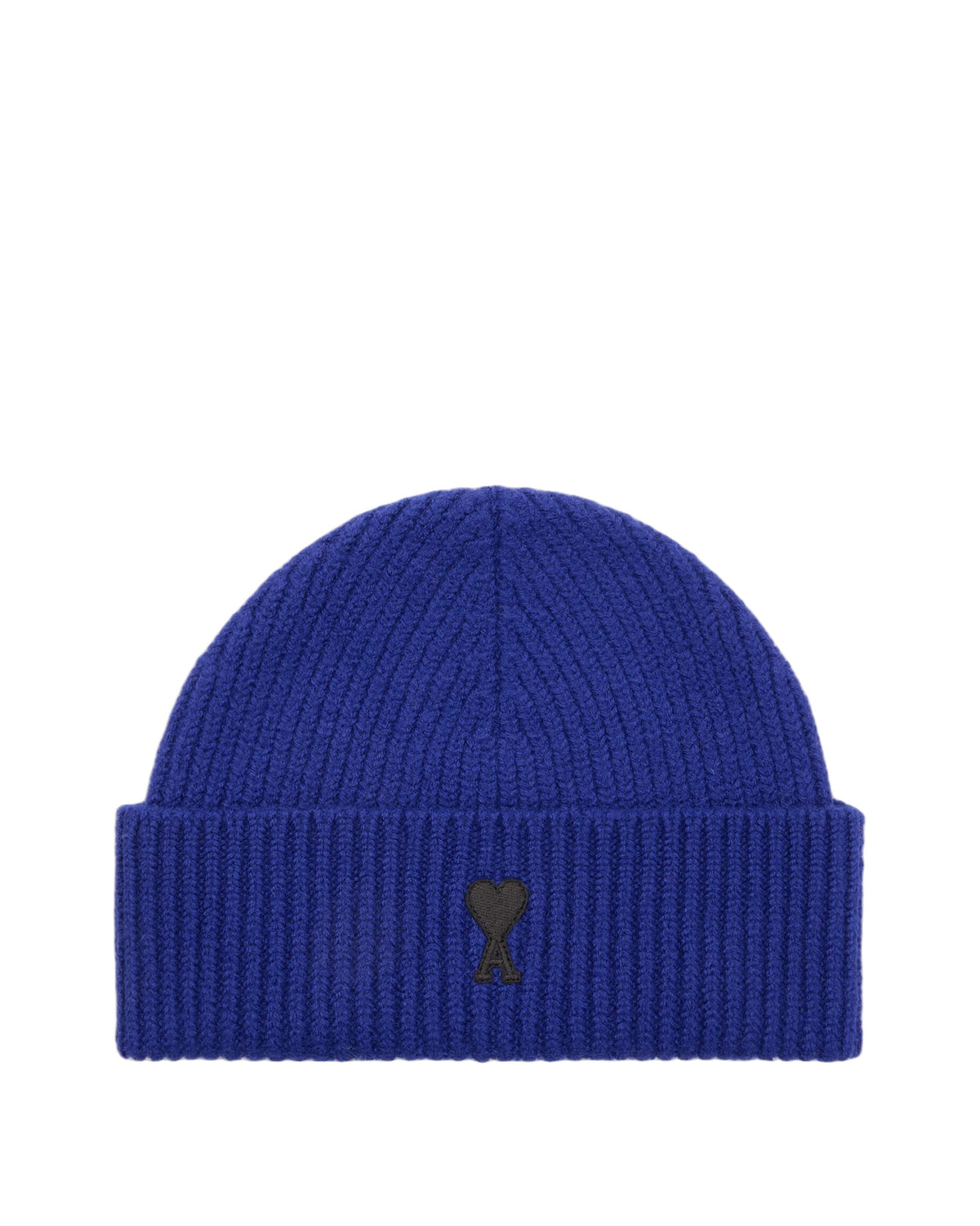 Ami Paris Wool Beanie with Ami de Coeur Royal Blue/Black