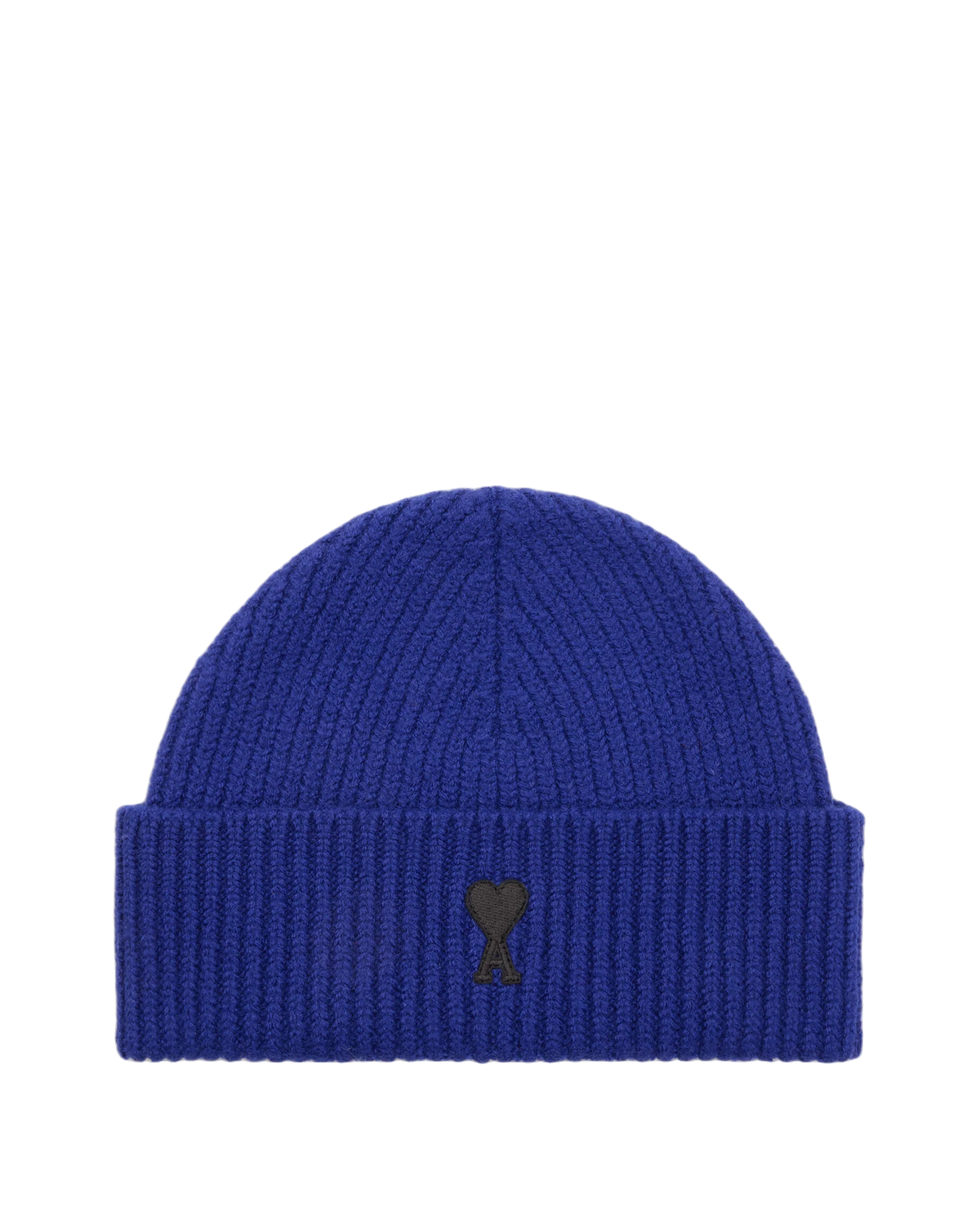 Ami Paris Wool Beanie with Ami de Coeur Royal Blue/Black