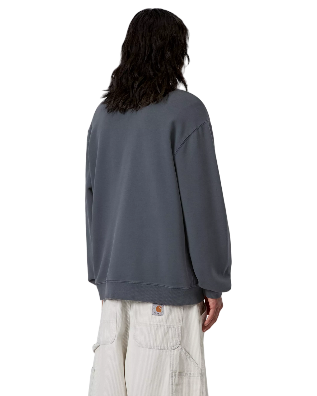Carhartt WIP Faded Pond Corps Sweatshirt Blue