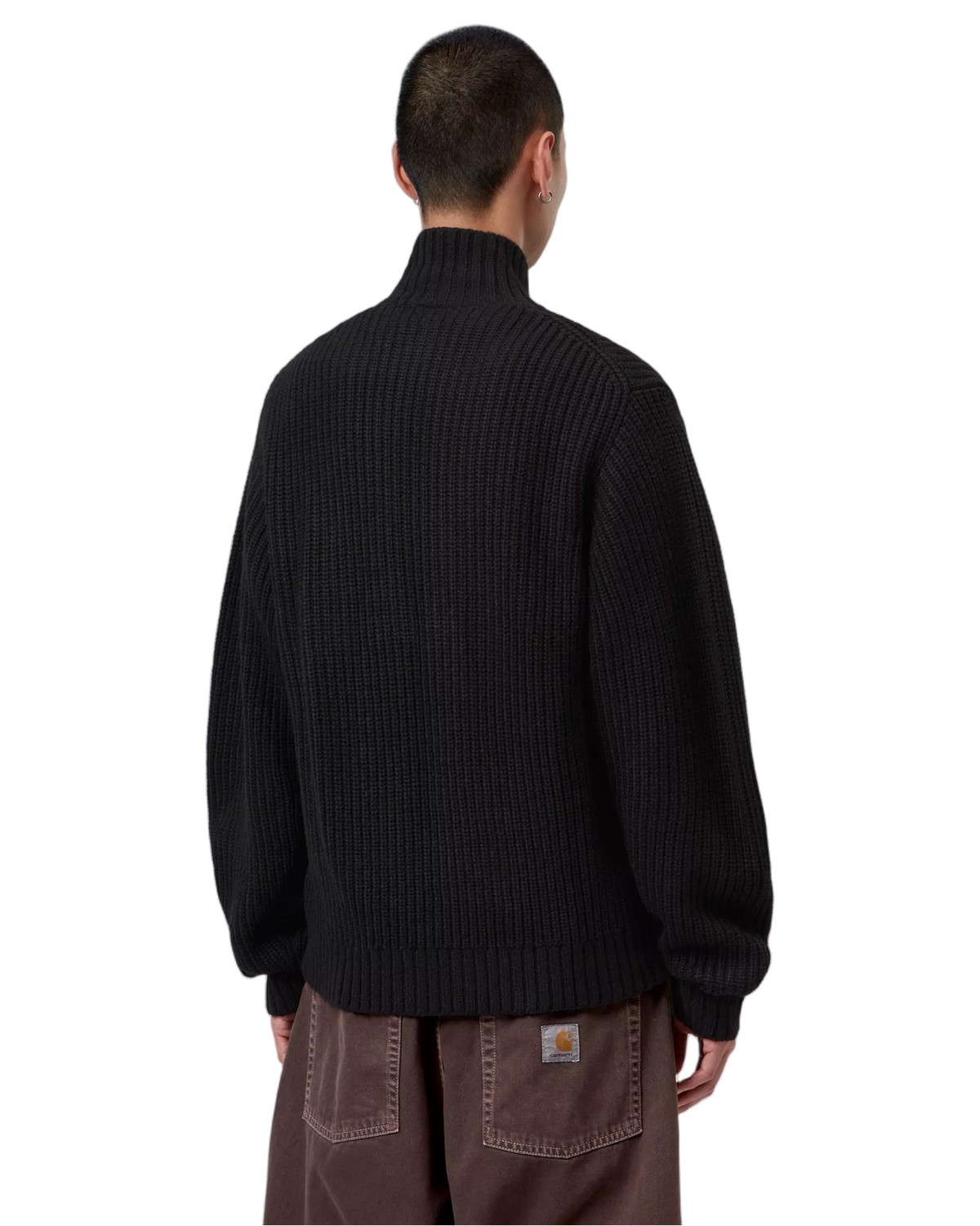 Carhartt WIP Detroit Half Zip Sweater - Black