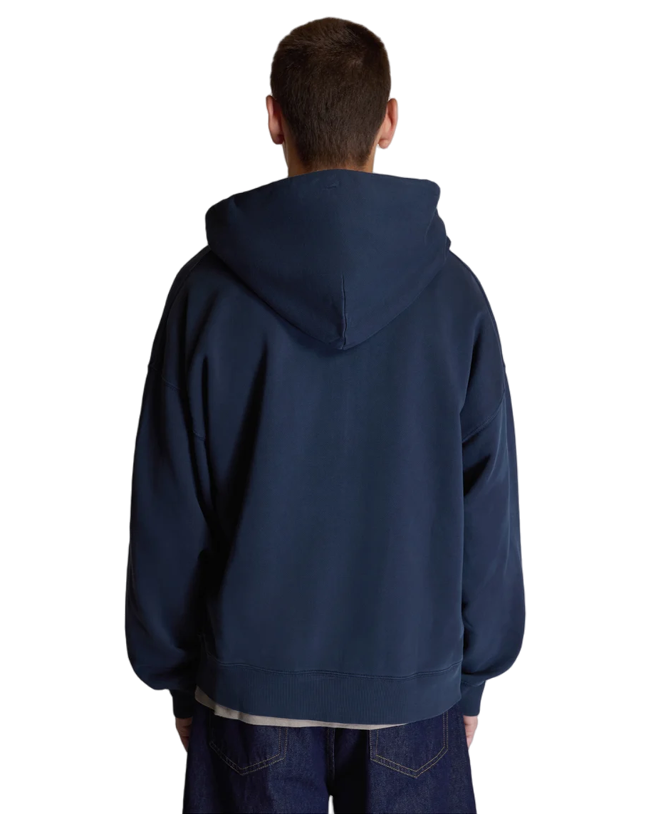 Carhartt WIP Hooded Benton Sweat Jacket Navy Blue