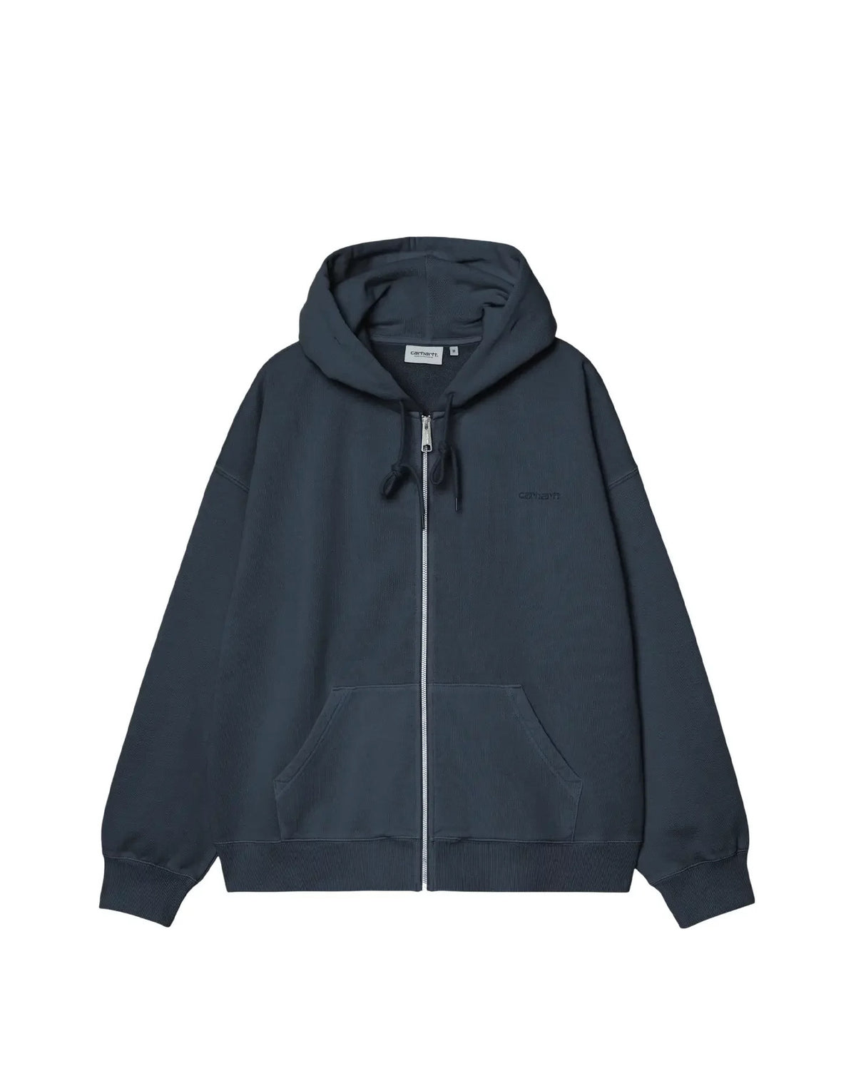 Carhartt WIP Hooded Benton Sweat Jacket Navy Blue