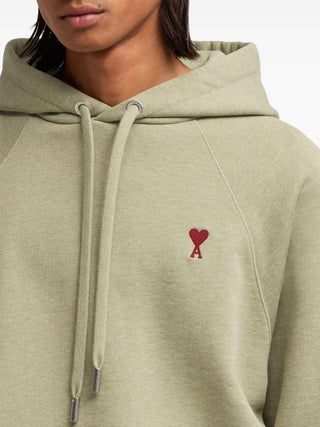 AMI Paris Ami De Coeur Hoodie Green