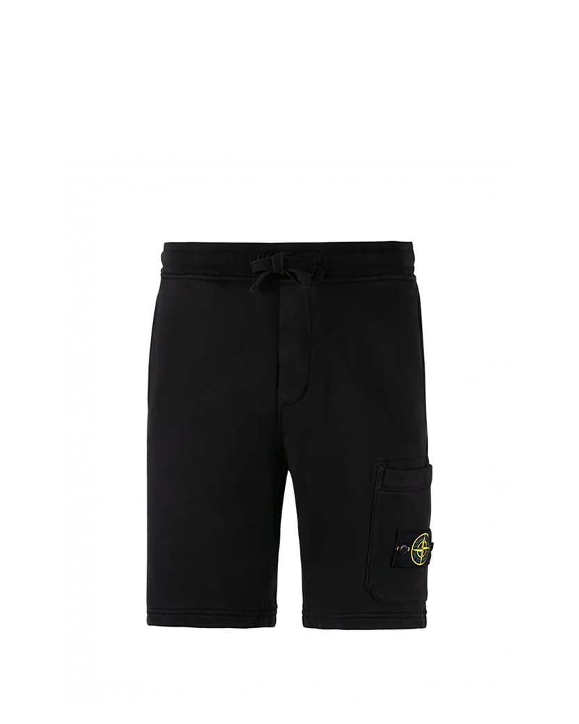 Stone Island 6200012 Cotton Bermuda Shorts Black