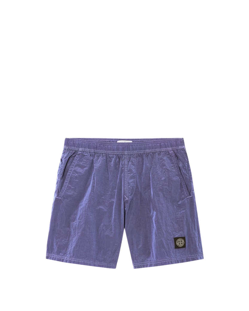 Stone Island B100009 Nylon Metal Mid-Length Swim Trunks Lavender