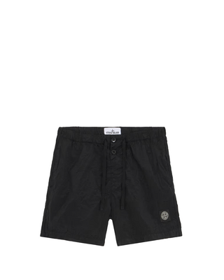 Stone Island B100006 Nylon Metal Short Swim Trunks Black