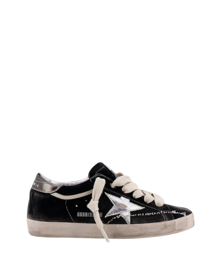 Golden Goose Super-Star Sneakers Dark Grey Silver