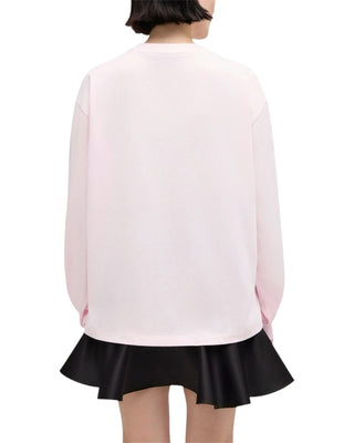 Ganni Fruit Long-Sleeve Chalk Pink
