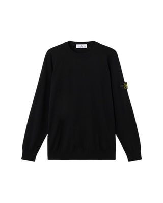 Stone Island 5100071 LIGHT PURE RWS WOOL Sweater Black
