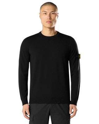 Stone Island 5100071 LIGHT PURE RWS WOOL Sweater Black