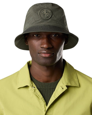 Stone Island 9100012 NYLON METAL IN ECONYL® Bucket Hat Musk Green