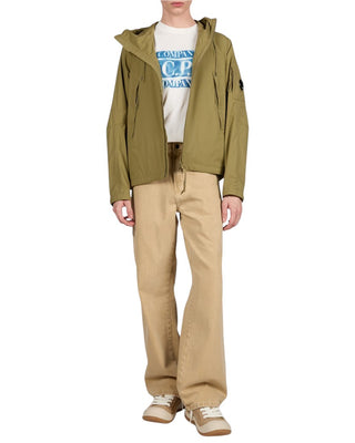 C.P. Company Pro-Tek Hooded Lens Jacket Dried Herb Green 20CMOW011A110264A