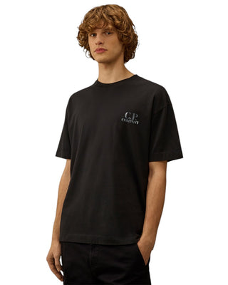 C.P. Company 30/1 Jersey Comfort Logo T-Shirt Total Eclipse Blue 20CMTS143A110579W