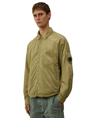 C.P. Company Chrome-R Padded Lens Overshirt Moss Grey Green 20CMOS056A005904G