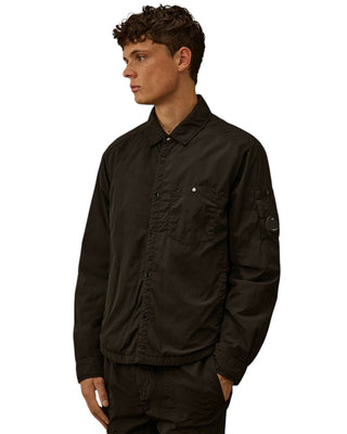 C.P. Company Chrome-R Padded Lens Overshirt Black 20CMOS056A005904G