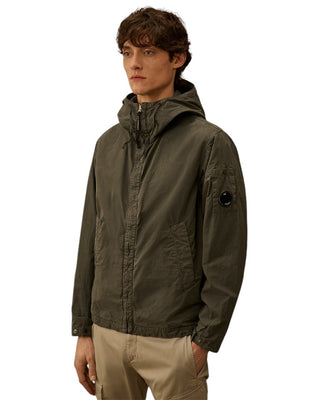 C.P. Company Micro-Reps Hooded Lens Jacket Gunmetal Grey 20CMOW075A110324G