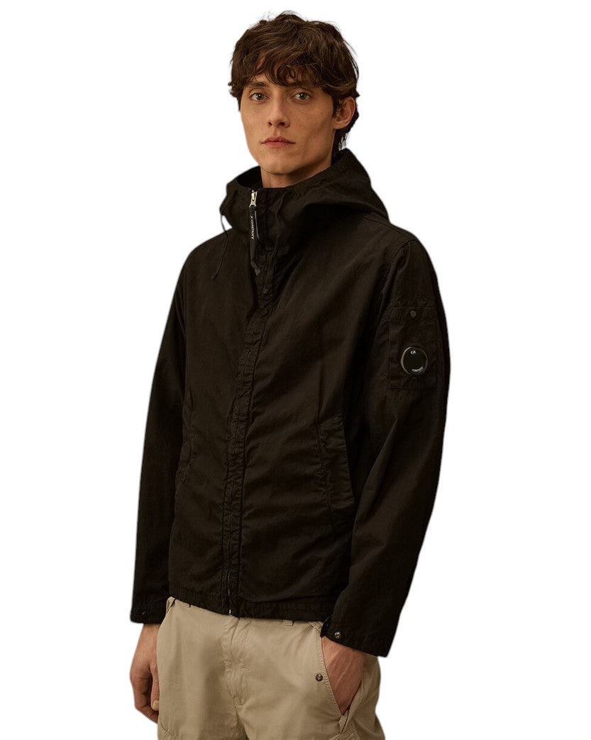 C.P. Company Micro-Reps Hooded Lens Jacket Black 20CMOW075A110324G
