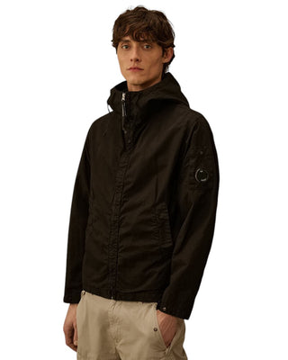 C.P. Company Micro-Reps Hooded Lens Jacket Black 20CMOW075A110324G