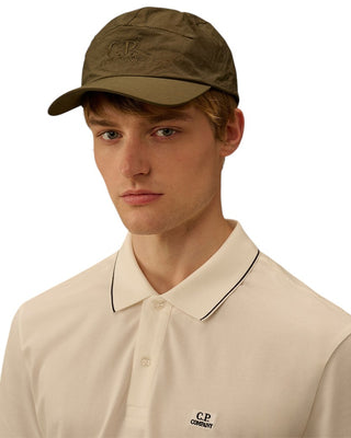 C.P. Company Plain Paper Touch Cap Ivy Green 20CMAC049A110188G