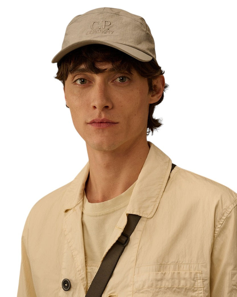 C.P. Company Plain Paper Touch Cap Dove Grey 20CMAC049A110188G
