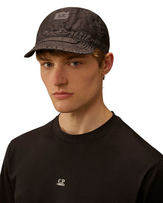 C.P. Company 50 Fili Wax Cap Black 20CMAC125A110543D