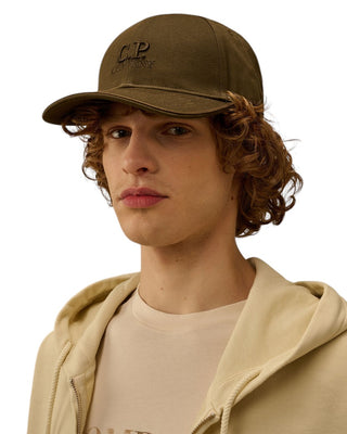 C.P. Company Gabardine Logo Cap Green RCCMAC750A006288A