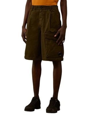 C.P. Company Micro-Reps Boxy Lens Shorts Ivy Green 20CMBE127A110325G