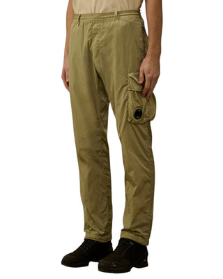 C.P. Company Chrome-R Ergonomic Cargo Lens Pants Moss Grey Green 20CMPA032A005904G
