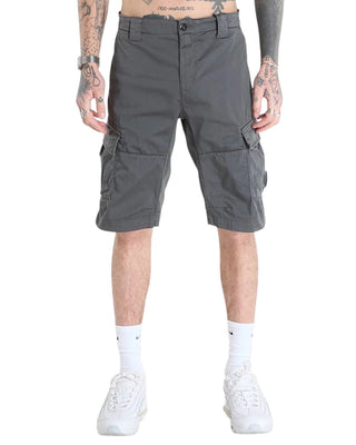 C.P. Company Stretch Sateen Cargo Lens Shorts Gunmetal Grey 20CMBE746A005694G