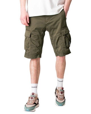 C.P. Company Stretch Sateen Cargo Lens Shorts Dried Herb Green 20CMBE746A005694G