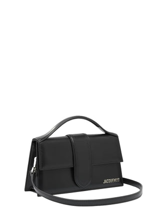 Jacquemus 'Le Grand Bambino' Leather Crossbody Handbag Black Silver