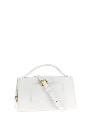 Jacquemus 'Le Grand Bambino' Leather Crossbody Handbag White