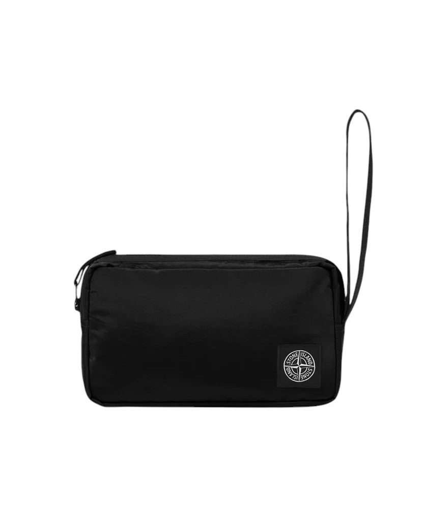 Stone Island 9200013 COATED NYLON METAL IN ECONYL®  Pouch Black