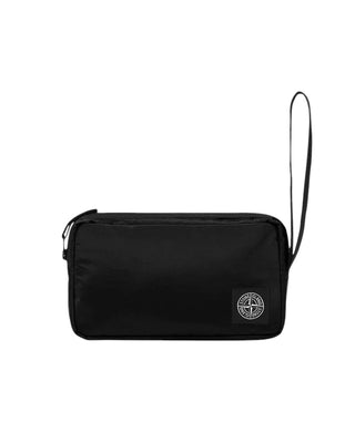 Stone Island 9200013 COATED NYLON METAL IN ECONYL®  Pouch Black