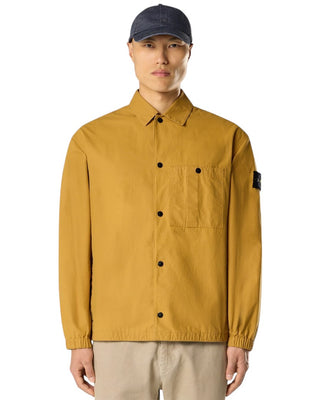 Stone Island 1200018 DOUBLE-COATED COTTON RIPSTOP Overshirt Mustard