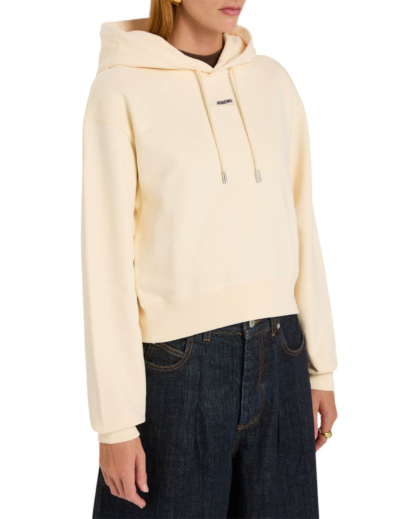 Jacquemus Gros Grain Hoodie Ivory
